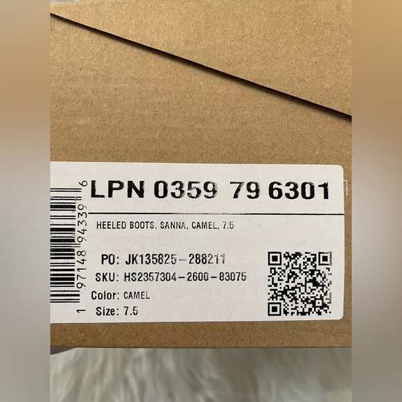 JUSTFAB SANNA Slouchy Boots NIB 7.5 Camel Color - Picture 11 of 11